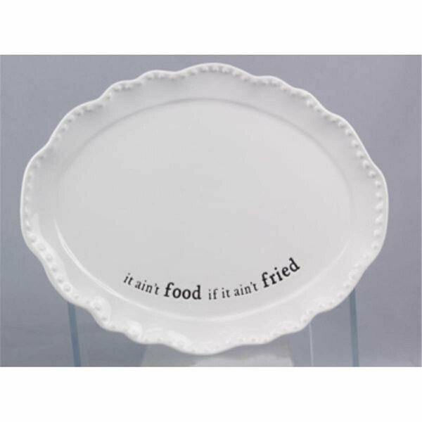 Youngs Ceramic It Aint Fried Platter 58507